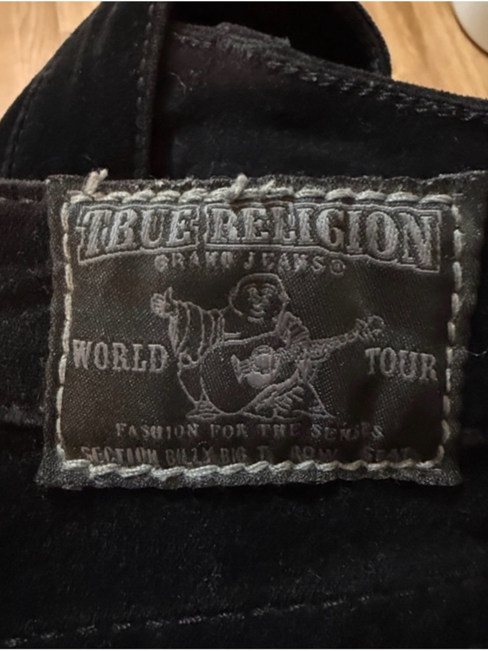 True Religion Women's Black Skinny Corduroy Jeans Y2K - Picture 4 of 9